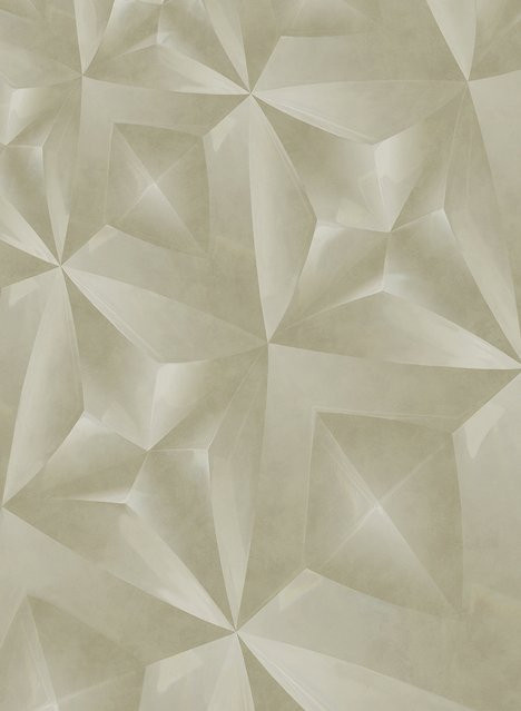 Eijffinger Mural Crystal Tapete in Sage Green mit abstraktem Design aus Vlies - Bild 1