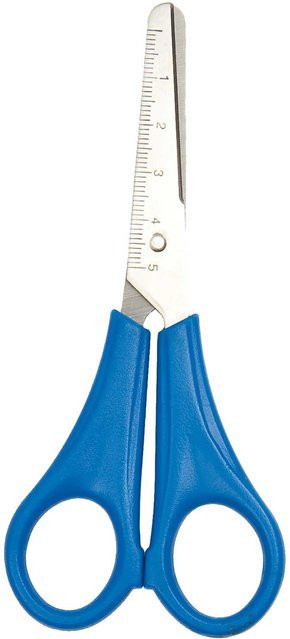 Rico Design Kinderschere rund in Blau, Länge: 13,5 cm - Bild 1