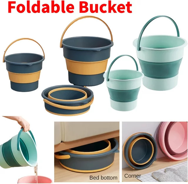 APWIKOGER Faltbarer Eimer für Outdoor, Camping und Reinigung, 2,5 l - Bild 1