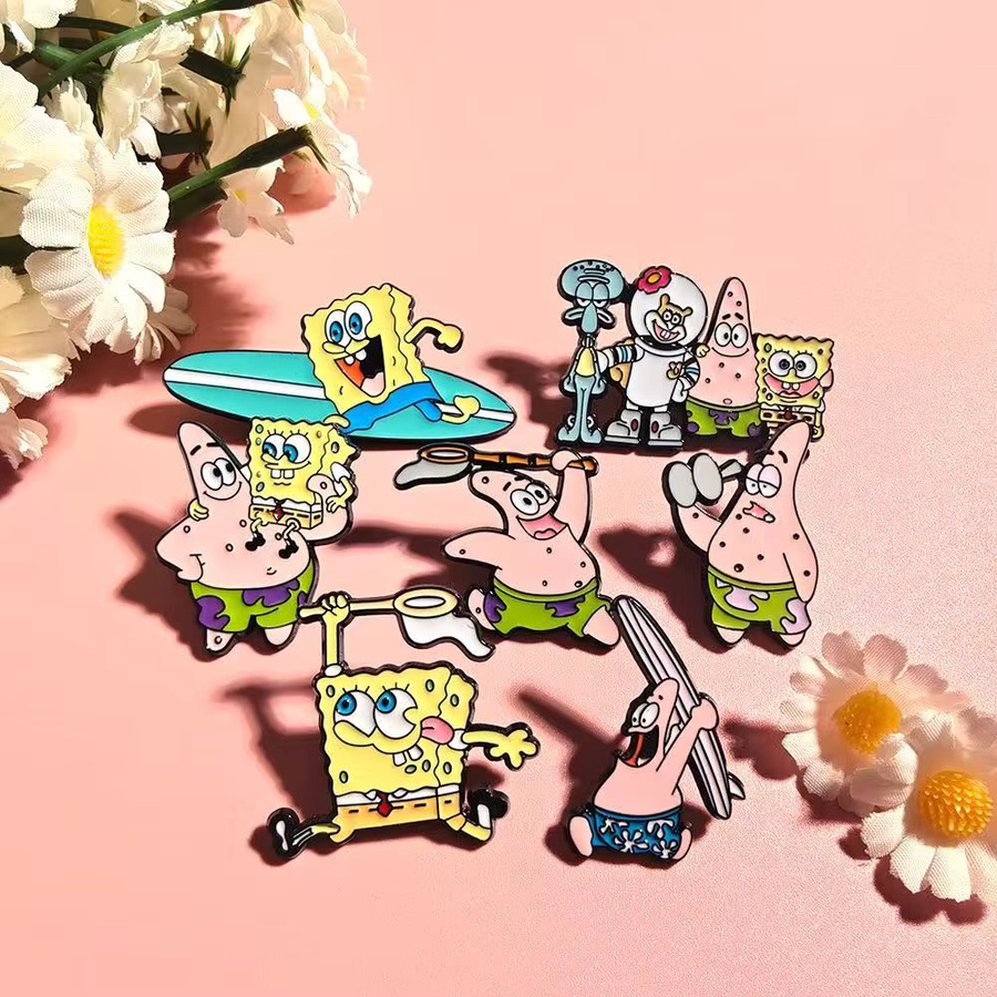 MINISO Anime-Emaille-Pin-Set, 7-teilig, Metallbroschen - Bild 3