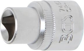 BGS Dreikant-Einsatz 7462 M8 12 mm 1/2 Zoll aus Chrom-Vanadium in Silber - Bild 1