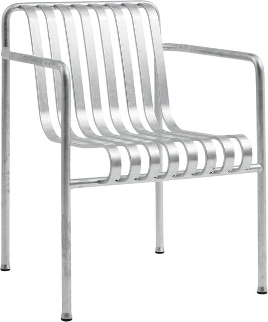 HAY Palissade Dining Arm Chair aus Stahl in Silber - Bild 1