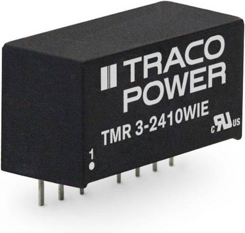 TracoPower TMR 3-4812WIE DC/DC-Wandler Print Schwarz 48 V/DC zu 12 V/DC 250mA 3W 1 Ausgang - Bild 1
