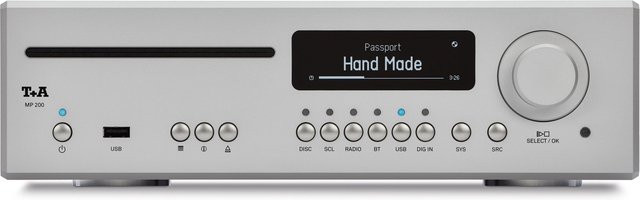 T+A MP 200 G3 Audio Streamer mit Bluetooth, CD, FM und DAB+ in Silber - Bild 1