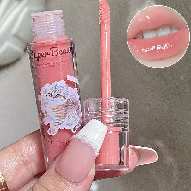 Cappuvini Cat Mirror Lip Glaze Lippenstift, Rot, Glänzend - Bild 1