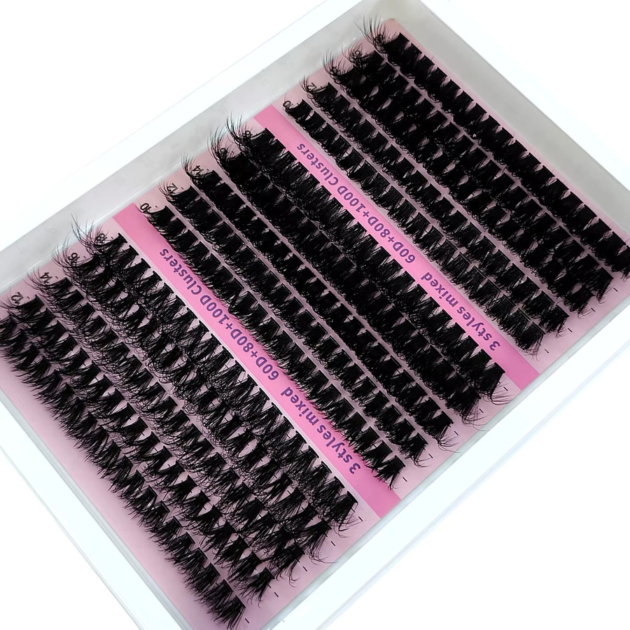 5D Flauschige Wimpern Cluster, Black, Unisex - Bild 5