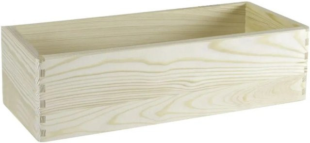 HolzFee Blumenkasten aus Kiefernholz in Natur, B/T/H: 40 x 15 x 13,5 cm - Bild 1