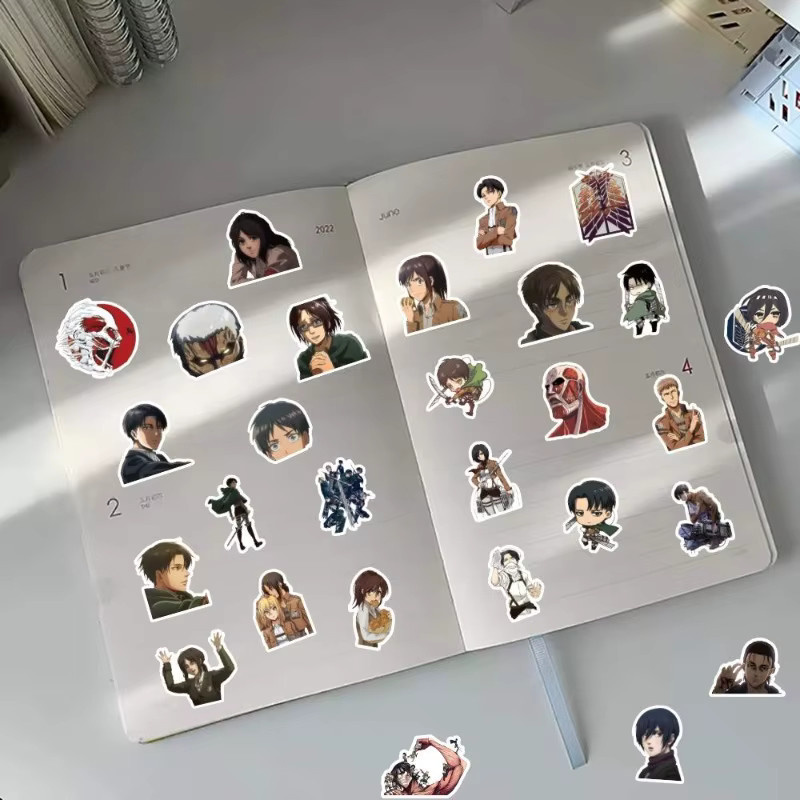 Bandai Attack on Titan Aufkleber, 60-teiliges Set, Bunt / Mehrfarbig - Bild 3