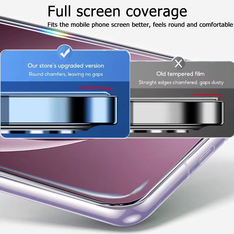 Gehärtetes Glas Display Schutzfolie für OnePlus 15 13 13T 13R 10R 9 9R 9RT 8T Plus 7 Pro 7T Ace Racing 2V 3 3V in Transparent - Bild 5