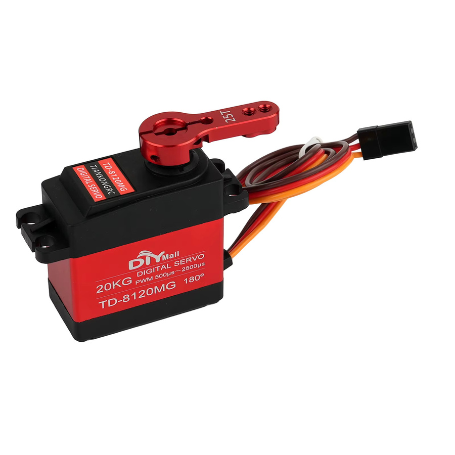 stemedu TD-8120MG Digital Servo, Wasserdicht, Metallgetriebe, für RC Auto Modellfahrzeug Spielzeug - Bild 4