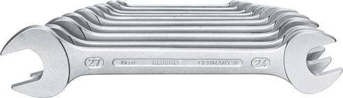 Gedore Doppelmaulschlüssel-Satz 10-teilig, silber, Schlüsselweite 6-27 mm - Bild 1