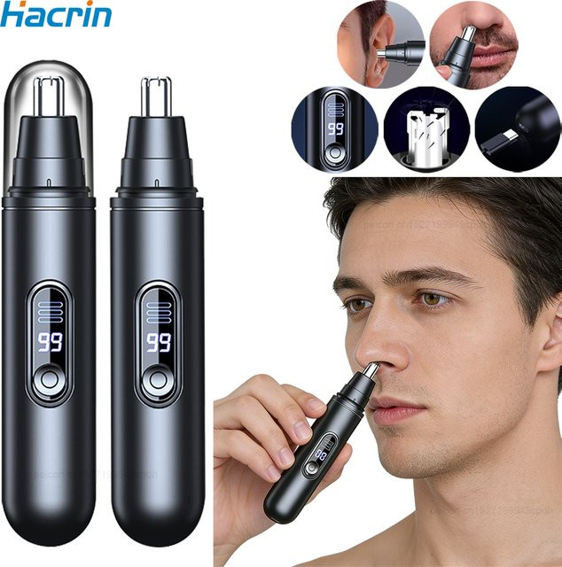 peicon Elektrischer Nasenhaartrimmer, Schwarz, Unisex - Bild 1