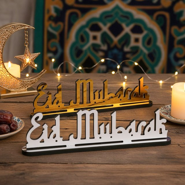 Dekoratives Blatt-Ornament für Ramadan und Eid Mubarak - Bild 1