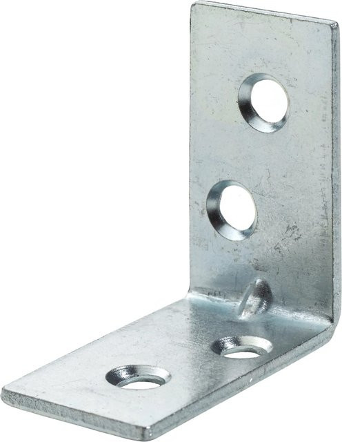 Hettich Stuhlwinkel aus verzinktem Stahl in Silber, 8 Stück, B/T/H: 30 x 30 x 15 mm - Bild 1
