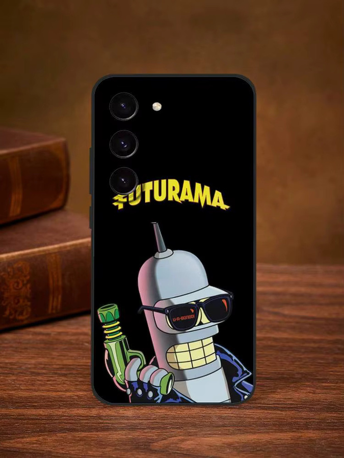 Handyhülle Bender Futurama Soft Cover für Samsung Galaxy S21 S22 S23 S24 S25 Ultra FE Plus 5G A52S in Schwarz - Bild 7