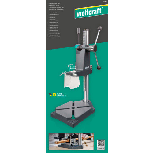 Wolfcraft Bohrständer PRO in Schwarz und Anthrazit B/T/H: 30,3 x 30,7 x 56,5 cm - Bild 3