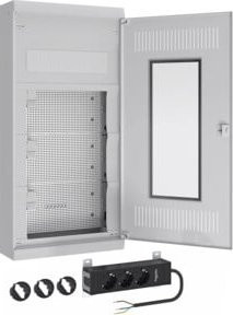 ABN Multimedia-Kleinverteiler AMIGO 4-reihig AP A48ATM in Weiß für Ethernet/LAN - Bild 1