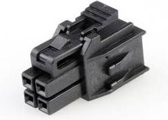 Molex Buchsengehäuse-Kabel Schwarz mit 2,5 mm Rastermaß - Bild 1