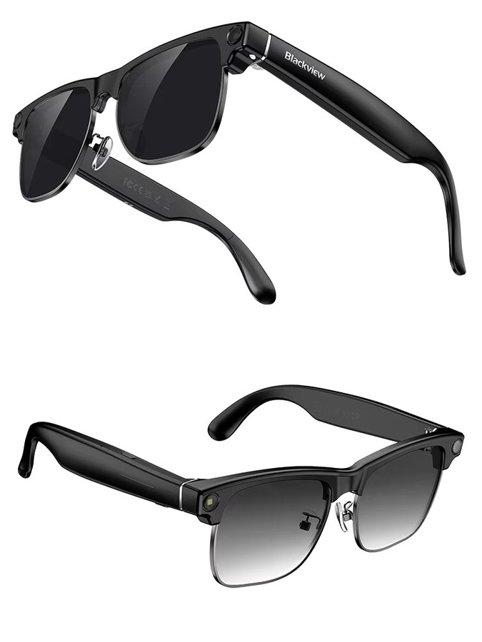 Blackview BV200 Smartbrille in Schwarz mit 8MP 4K Ultra HD Kamera, Bluetooth 6.0, Sprachassistent, KI-Übersetzung und IP54 Wasserschutz - Bild 8