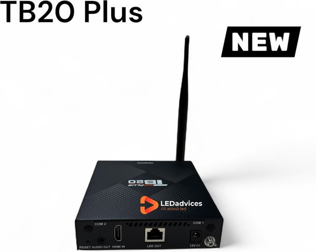 NovaStar TB20 Plus LED-Multimedia-Player in Schwarz mit 4K UHD, 32 GB Speicher, HDMI, Wi-Fi und 4G-Konnektivität - Bild 1