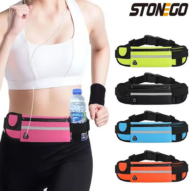 STONEGO Laufgürtel in Orange mit 6-Zoll-Handyhalter für Damen und Herren - Bild 1