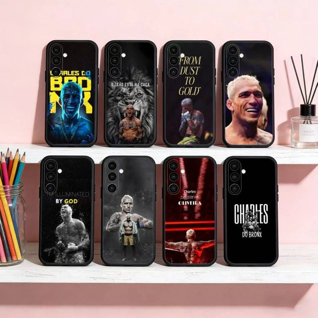 Do Bronx Fighter Charles Oliveira Handyhülle für Samsung Galaxy A13, A21s, A22, A31, A32, A52, A53, A71, A72, A73 Soft Black Cover - Bild 1
