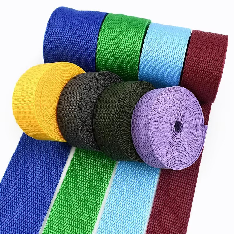 Meetee Polypropylen Gurtband aus Nylon für Riemen und Taschen, 10m Länge, Dicke: 1,1mm, Farben: Blau und Mehrfarbig - Bild 2