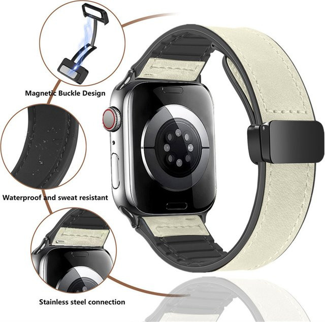 Lederarmband, Schwarz, Herren - Bild 1