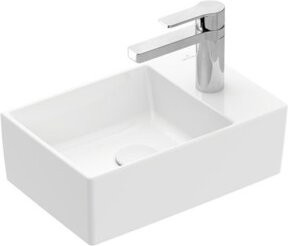 Villeroy & Boch Handwaschbecken Memento 2.0 aus Keramik, weiß alpin, Wandmontage, rechteckig, Breite: 40 cm, Tiefe: 26 cm - Bild 1