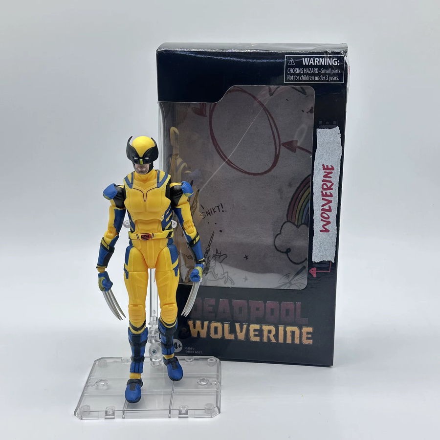 Hasbro Marvel Wolverine, Actionfigur, gelbes Kampfkostüm, 6-Zoll - Bild 2