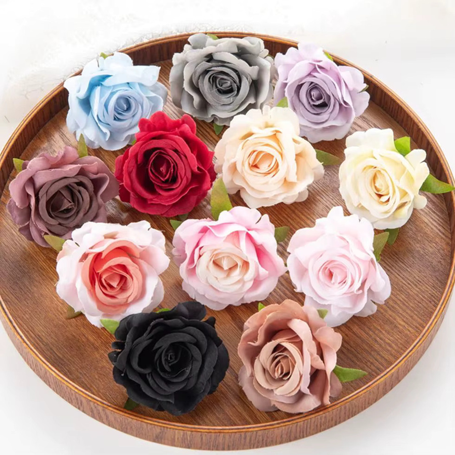XIAOYINMO Künstliche Seidenrosen in Multicolour für Hochzeiten, Partys und DIY-Dekorationen, 10 Stück - Bild 2