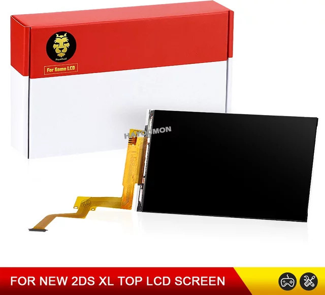 LCD Ersatzbildschirm für Nintendo 2DS XL LL in Schwarz - Bild 1