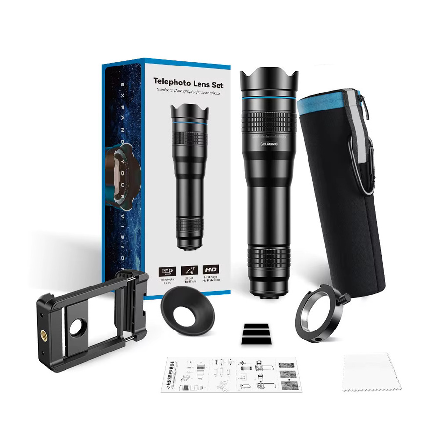 Apexel Professionelles 36x Tele-Zoom-Kameraobjektiv für iPhone und Samsung Smartphones in Schwarz - Bild 5