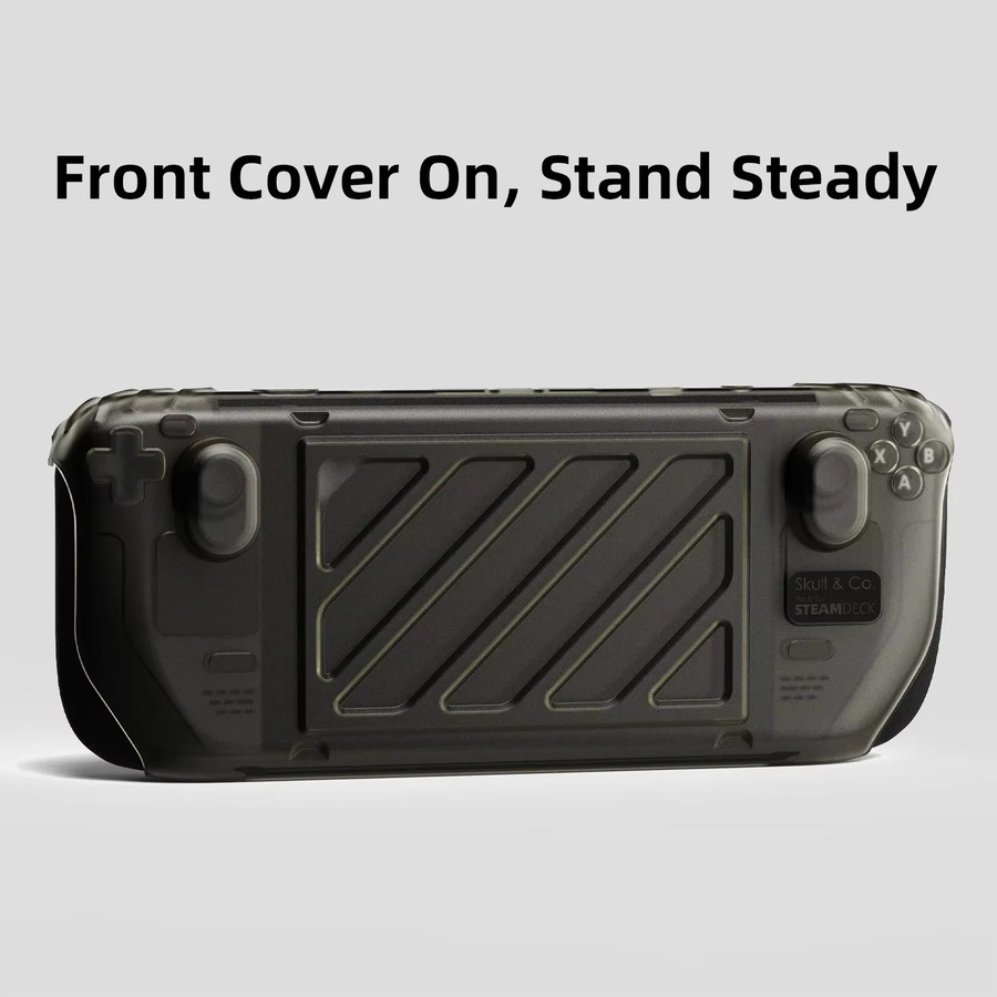 Skull & Co. HardShell Frontabdeckung GripCase Schutzhülle für Steam Deck LCD und OLED in Orange - Bild 4