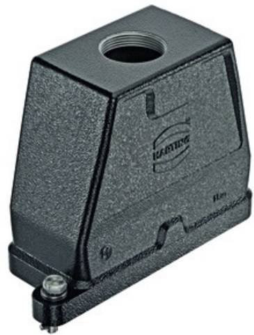 Harting Tüllengehäuse 19400160402 in Schwarz aus Aluminium - Bild 1