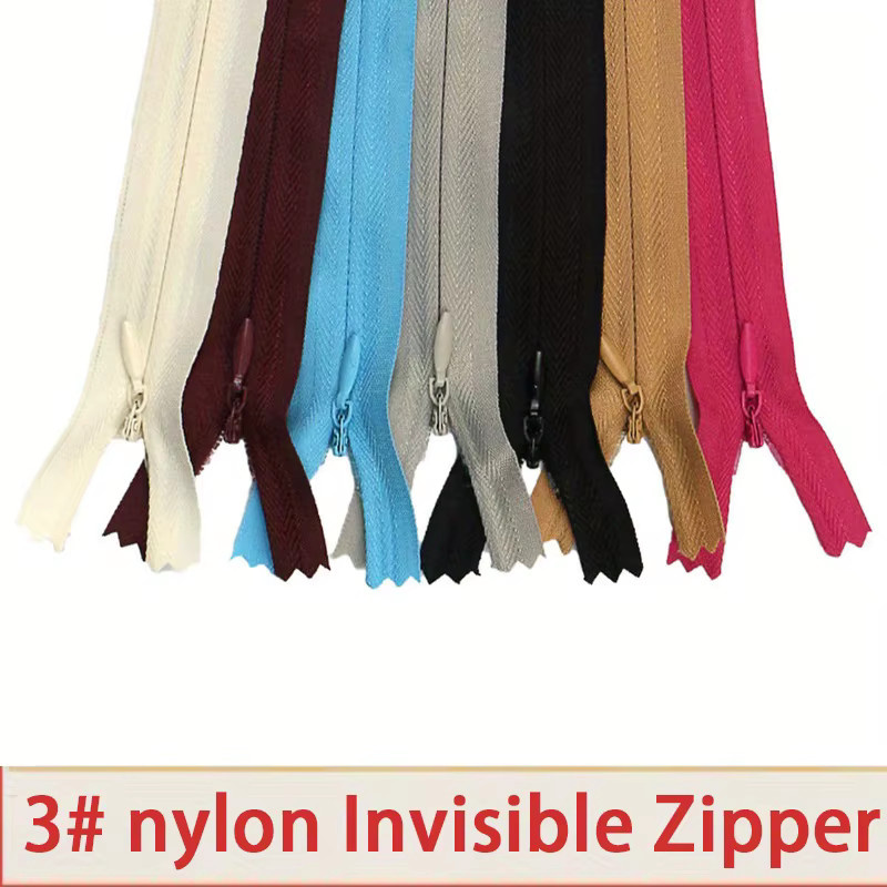 Set aus unsichtbaren Nylon-Reißverschlüssen in verschiedenen Farben und Größen für Kleidung, Taschen und Kissen - Bild 4