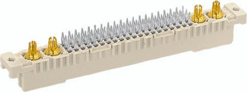 HARTING Federleiste 09032606830 aus Messing in Beige mit 3 Reihen - Bild 1