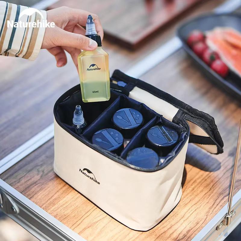 Naturehike Camping Gewürzglas Set aus Glas und Kunststoff für Flüssiges und Pulver beim BBQ und Picknick - Bild 2