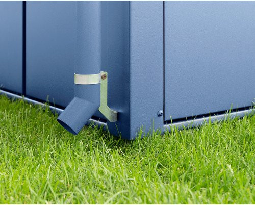 Ecostar Fallrohr aus Metall für Gerätehaus, Blau, Länge: 193,6 cm - Bild 1