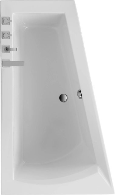 OTTOFOND Badewanne Galia I, asymmetrisch, weiß, B/T/H: 160 x 100 x 67,5 cm - Bild 1