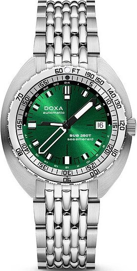 Doxa SUB 250T GMT Sea Emerald Armbanduhr, Automatik, Edelstahl, Grün, 40 mm - Bild 1