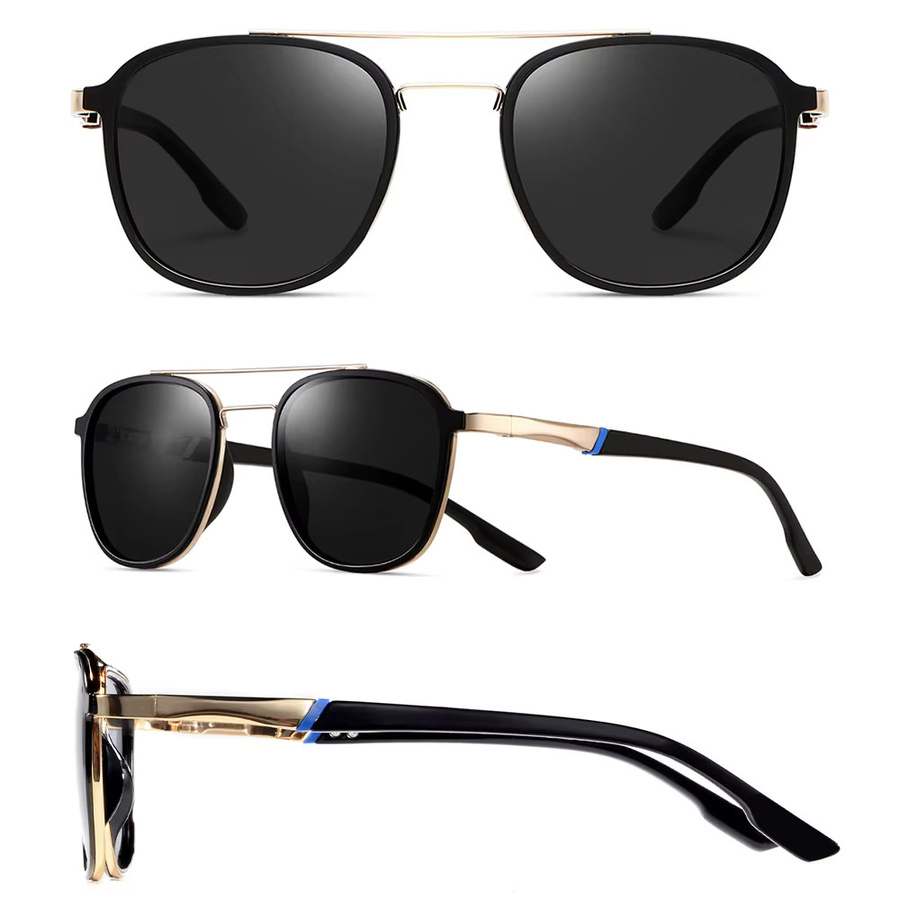 CRIXALIS Sonnenbrille, Herren, Vollrand, Schwarz, Metall, polarisiert - Bild 4