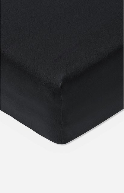 JOOP! Living Boxspringtuch UNI aus Jersey-Baumwolle in Schwarz - Bild 1
