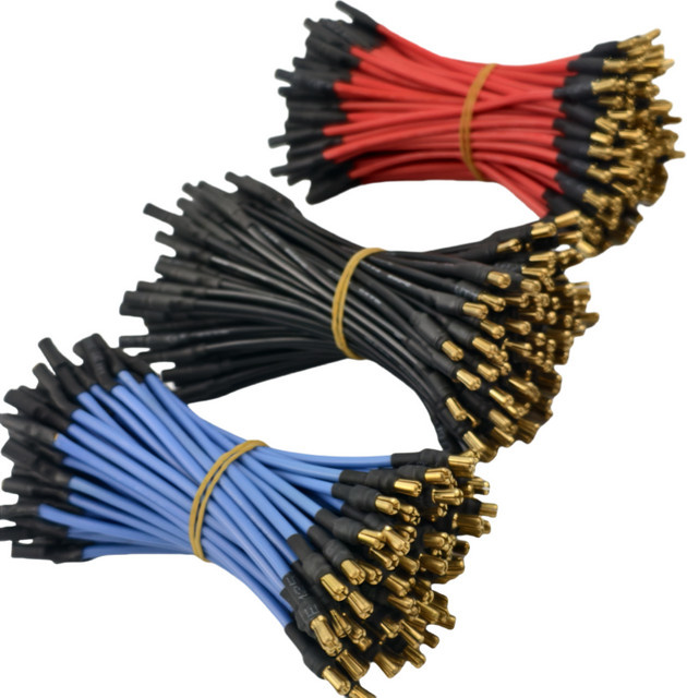 KePaQi Motor-Verlängerungskabel, 10-teiliges Set, 3,5 mm Bananenkopf, 16 AWG, Silikon, Rot, Bunt / Mehrfarbig - Bild 1