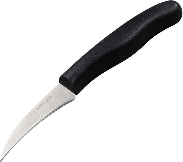 Nirosta Schälmesser Fit Paring Knife aus Edelstahl in Schwarz mit 7 cm Klinge - Bild 1