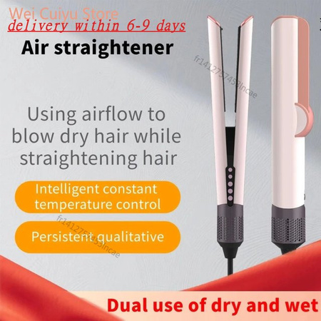NUOYING 2-in-1 Haartrockner und Glätteisen, Schwarz, Unisex