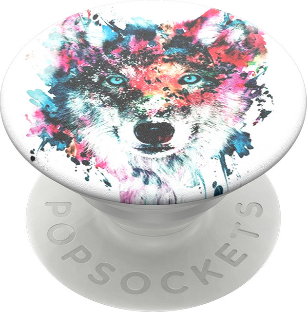 PopSockets PopGrip Handyhalterung Wolf Multicolor - Bild 1