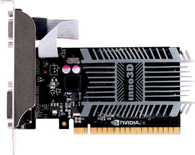 INNO3D GeForce GT 710 Grafikkarte mit 2GB DDR3, PCIe, HDMI, VGA, DVI in Schwarz - Bild 2