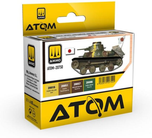 AMMO by MIG Jimenez ATOM Early WWII Japanese Army Colors Set, Bunt / Mehrfarbig - Bild 1