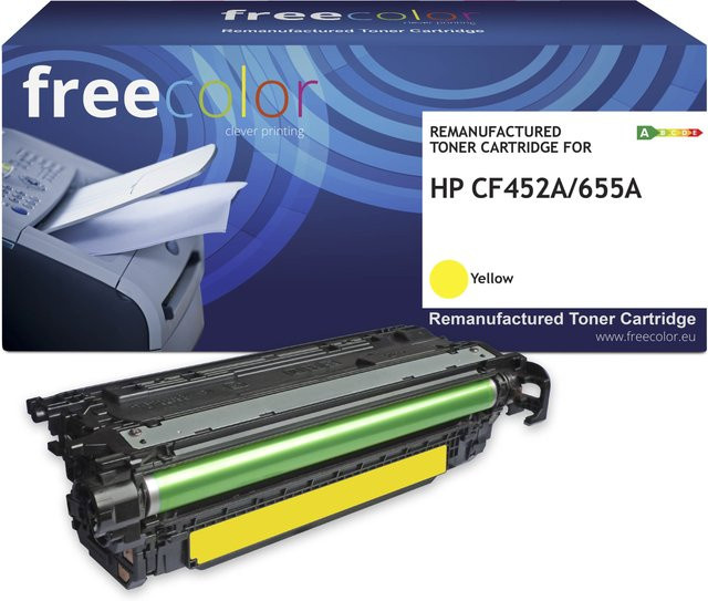 freecolor M652Y-FRC Kompatibler Toner für HP CF452A in Gelb mit 10500 Seiten Reichweite - Bild 1